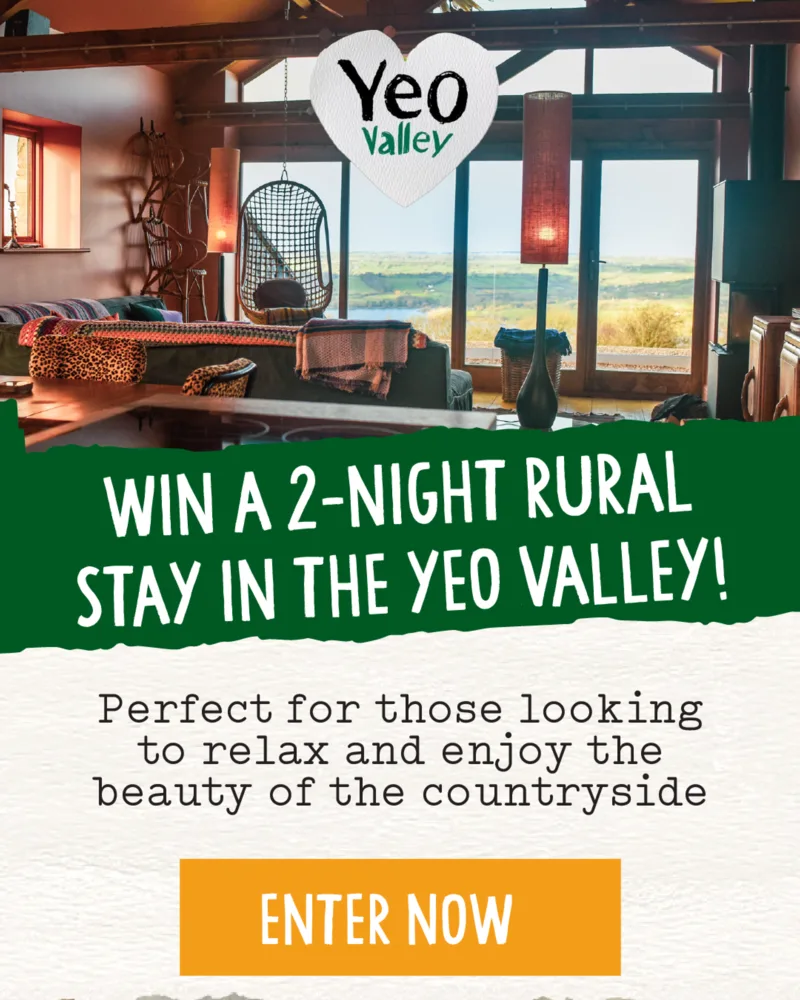 Yeo Valley competition graphic design for a rural stay giveaway