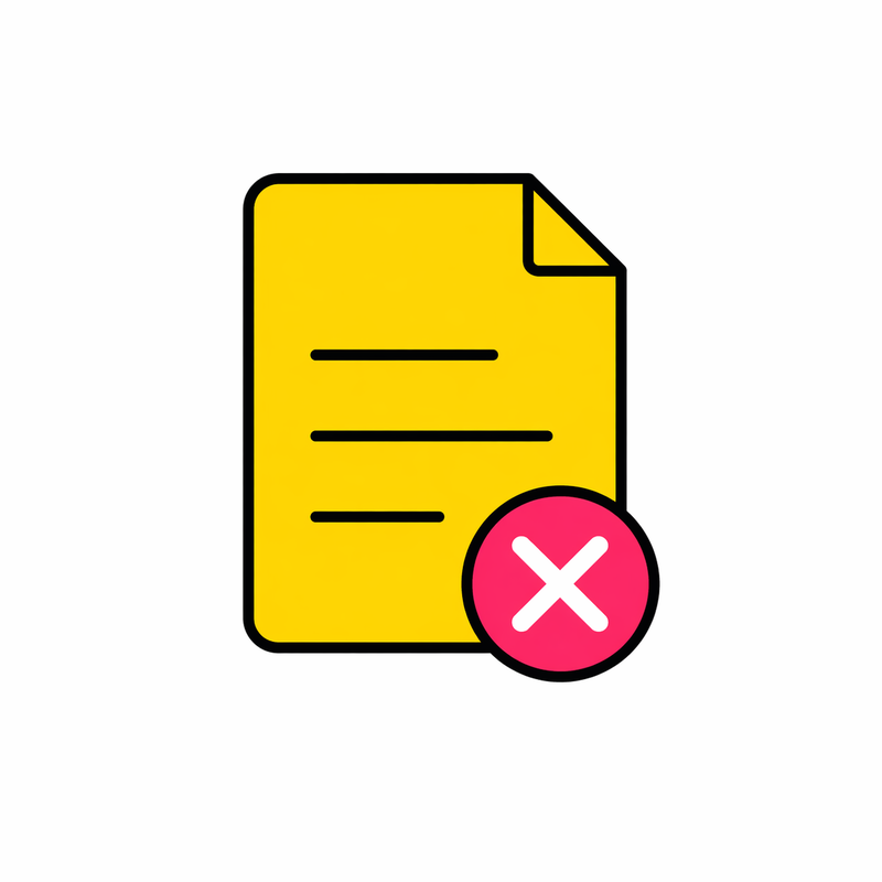 Contract document with cross
