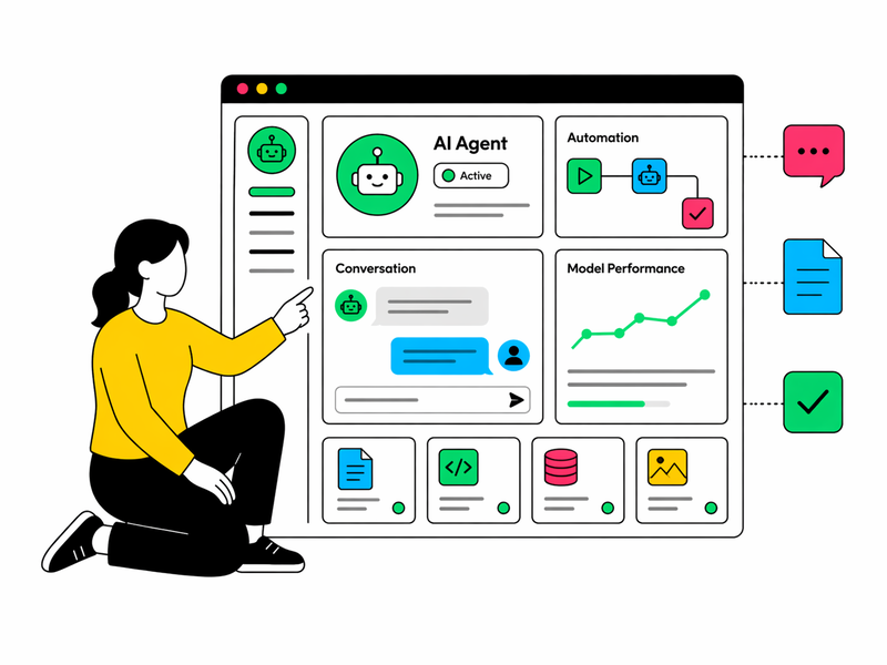 Working inside the Helmflux AI account dashboard
