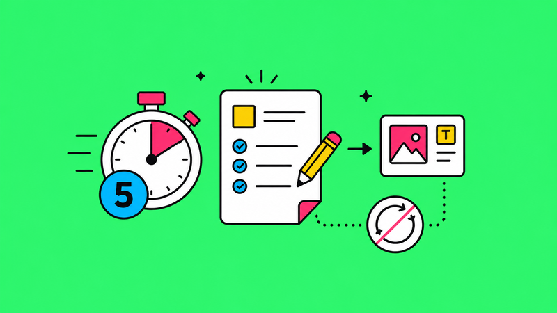 The five-minute brief: how we cut design rework by 40%